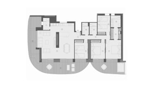 Apartment floor plan, 4 bedrooms in TM Tower No. 17
